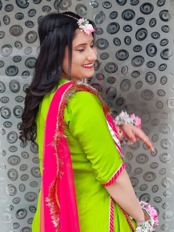 Bridal Flower Jwellery Set for Wedding/Party/Bridal/Haldi / Mehndi /Baby Shower/Marriage - Image 3